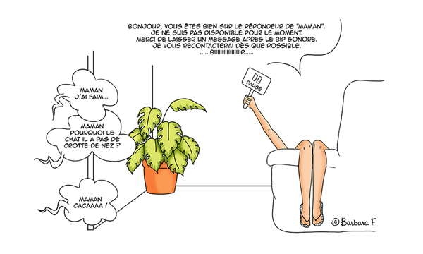 MAMAN PAUSE ©Barbara Formosa_Illustratrice jeunesse